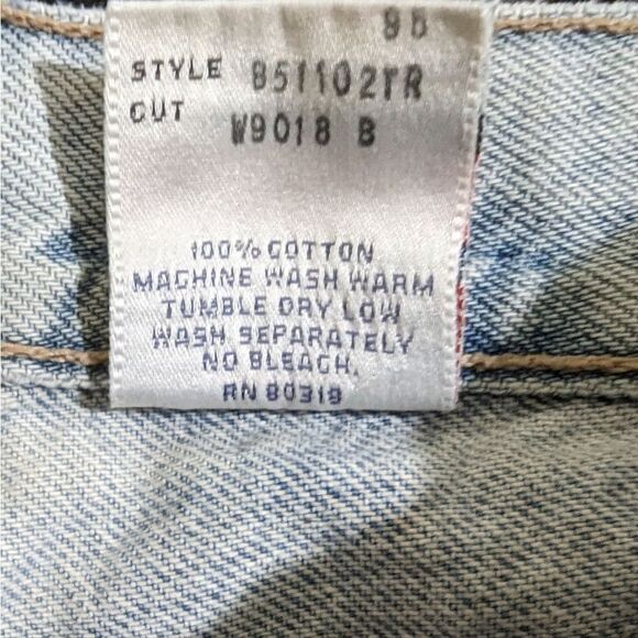 Vintage 90s Lucky Brand Button Fly Relaxed Mom Jeans Faded Distressed Size 14 - Picture 12 of 15